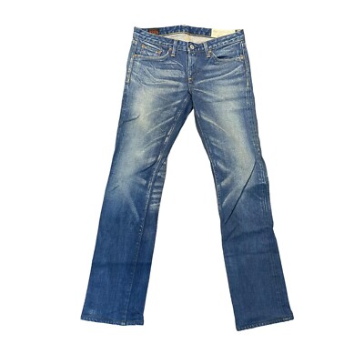 Evisu Womens Size 26 x 30 Komaba Straight Leg Selvedge Blue Denim