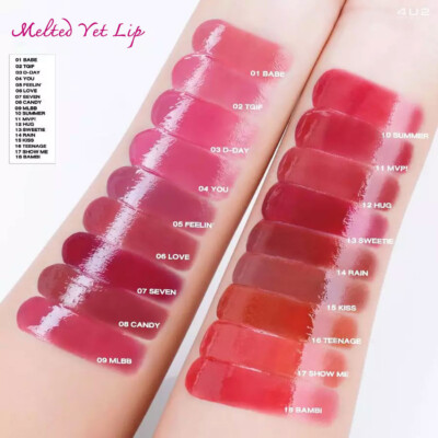 4U2 Melted Yet With Each Swipe Glossy Lip Moisture High Gloss Lipstick 2g.