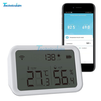 WiFi Temperature Humidity Sensor Monitor Wireless Smart Hygrometer Thermometer