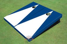 White And Royal Matching No Stripe Triangle Set