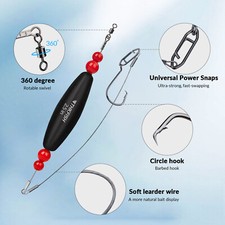 LOTE De 20 COMAL TACKLE 2" Flotadores De Cigarros Manijas