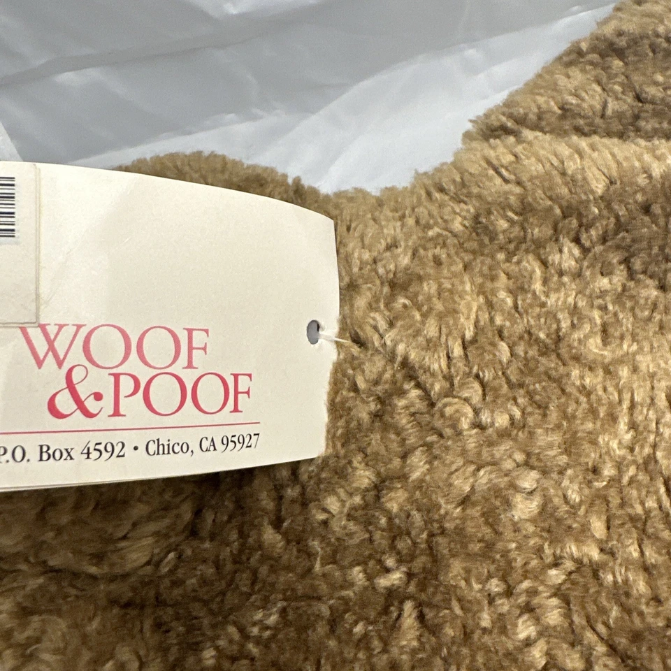 Botella de agua caliente vintage de oso de peluche con etiquetas originales Woof and Poof Foto 3 de 4