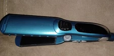Conair Hair Straighter CS26T Flat Iron Blue Teal 1.5 inch Temp Dial Travel