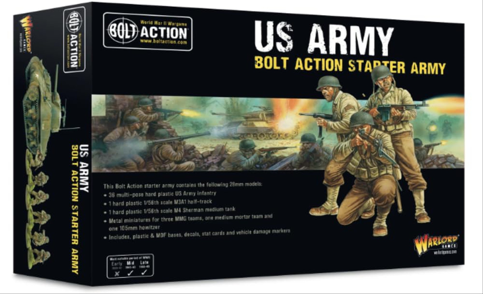 Bolt Action - US American Starter Army - 28mm - Warlord Games