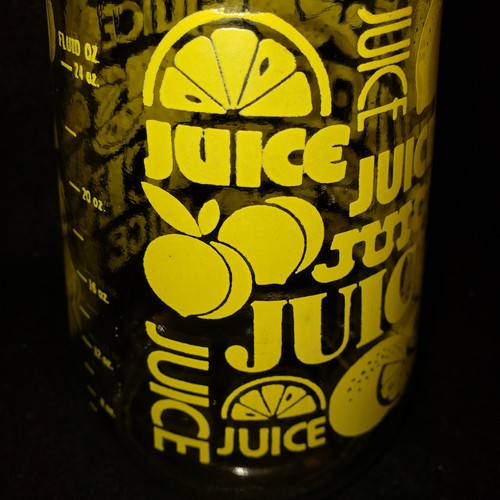 Barattolo di succo vintage Anchor Hocking giallo limone con coperchio ribaltabile 24 oz - Foto 3 di 14