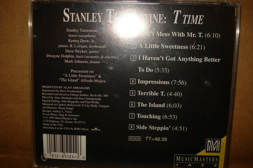 Time by Stanley Turrentine (CD, Jul-1995, Musicmasters) - Picture 2 of 2