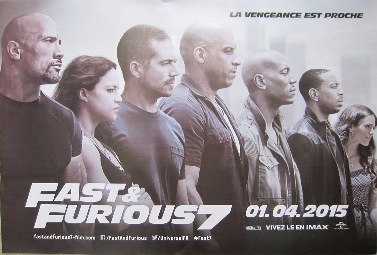 Fast And The Furious 7 Movie Poster
