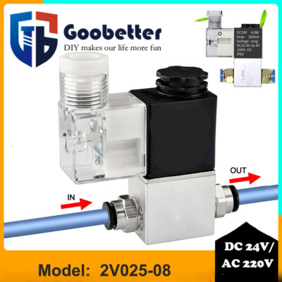2V025-08 PT1/4 2/2 Wege Aluminium Elektrisches pneumatisches Magnetventil