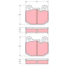 Plaquette de frein BMW 524