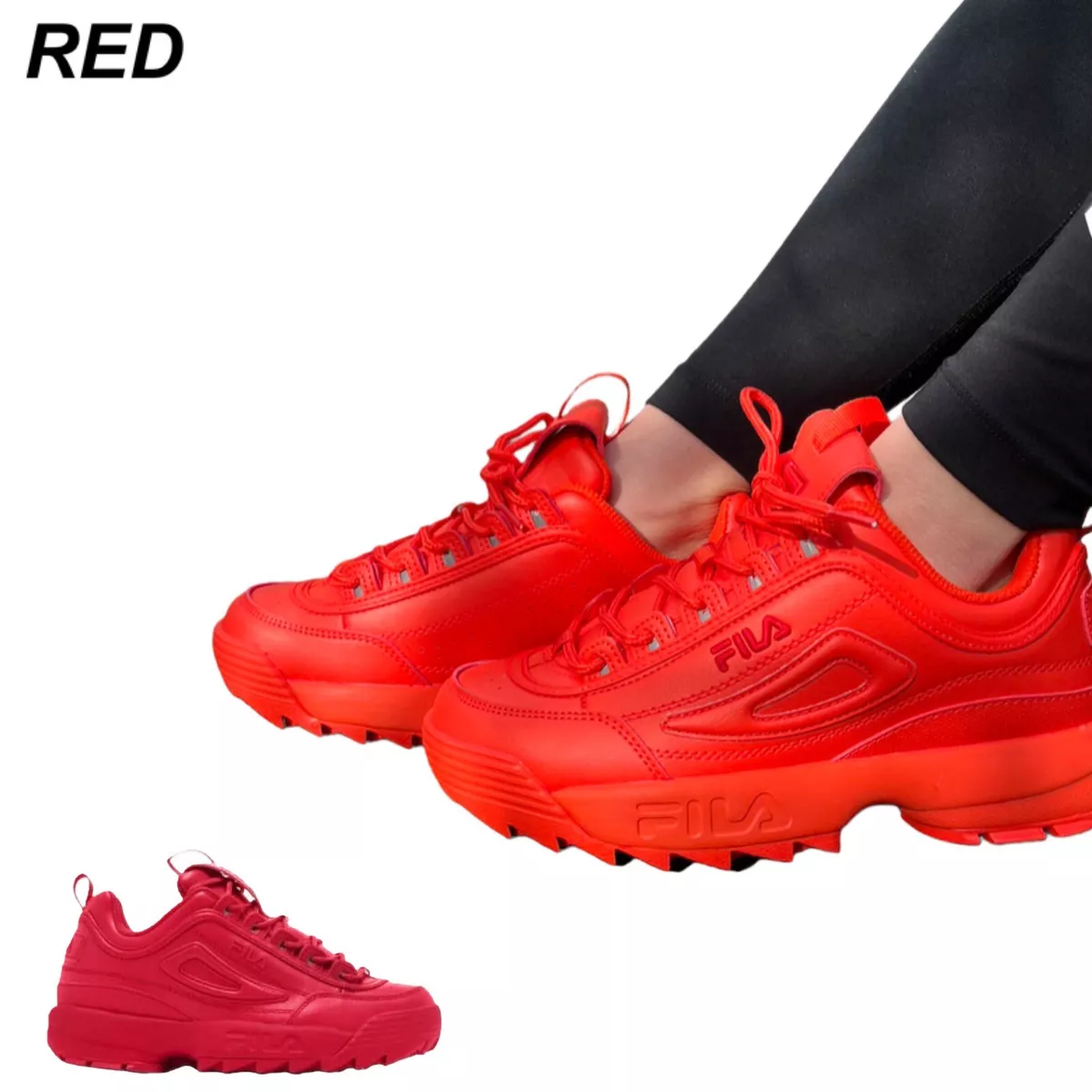 Fila disruptor all sales red