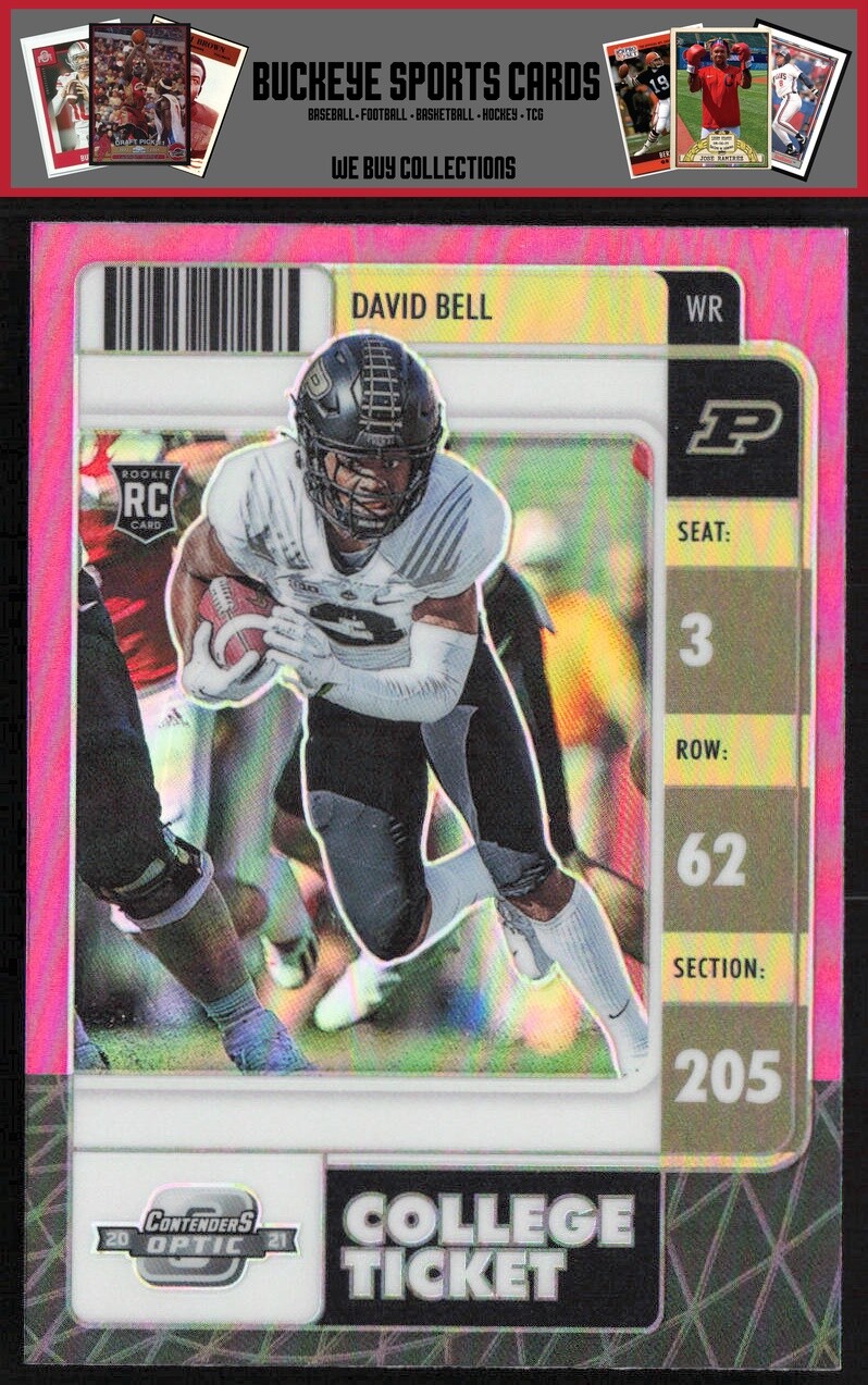 2022 Panini Chronicles Draft Picks Contenders Optic Pink David Bell #30