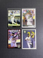 Ruben Sierra Baseball Card Lot - Oakland Athletics / Texas Rangers (4)