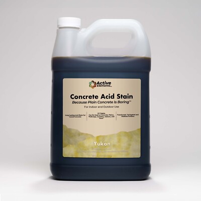Concrete Acid Stain | 1 Gallon | Yukon (pale brown yellow)