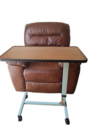 Healthcare Adjustable Portable Overbed & Chair hospital table with wheels-NT7201 - Picture 2 of 8