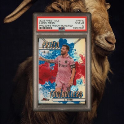 激レア！2023 Topps LIONEL MESSI メッシ インサートカード 2023 Topps Finest MLS Miami Lionel Messi Blue Red Fusion /45