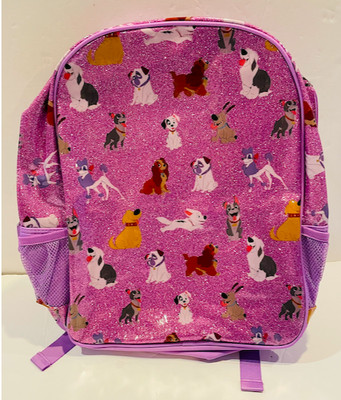 disney pink glitter backpack