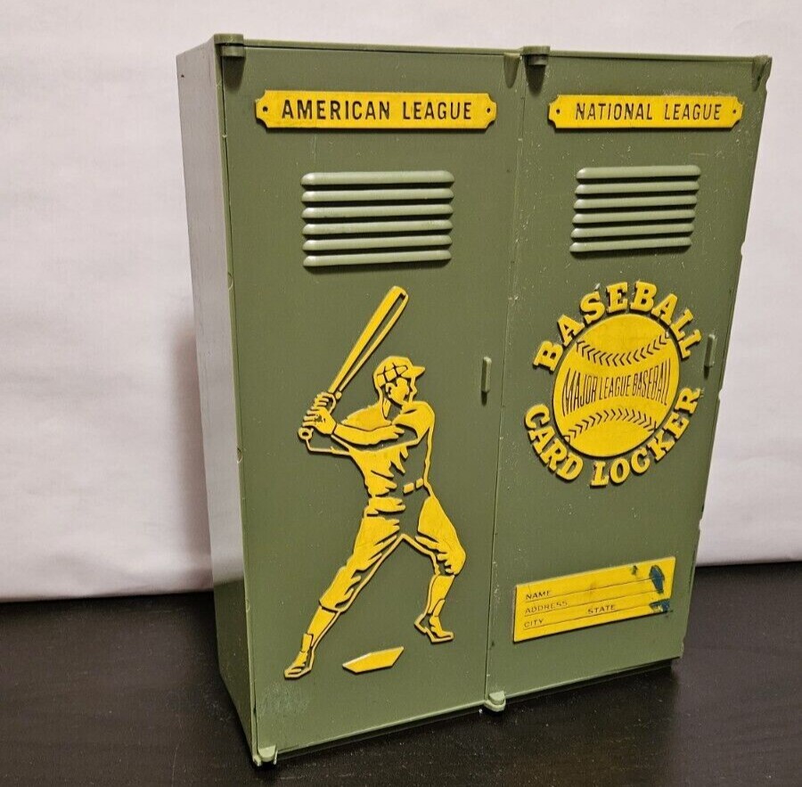 Vintage Baseball Card Locker Lakeside Toys American League National