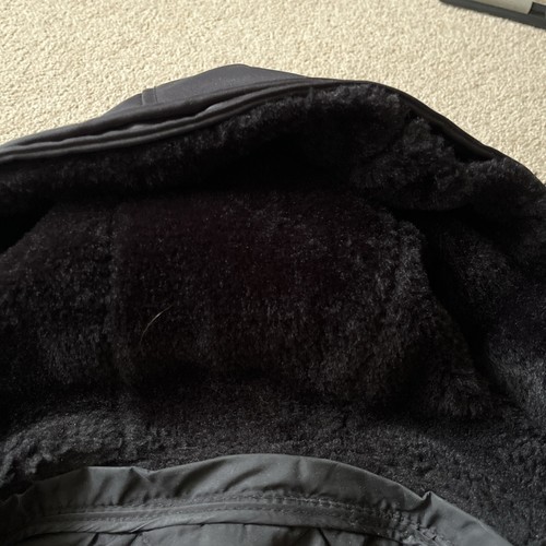 Gap Y2K Parka Style Coat Black Removable Quilted Lining Sz XS - Picture 6 of 13