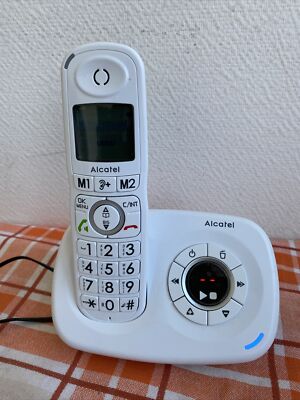 Téléphone Fixe Alcatel XL375 - Écran Grand Caractères, Touches Larges, Mains Libres - Idéal Séniors - Répondeur Optionnel