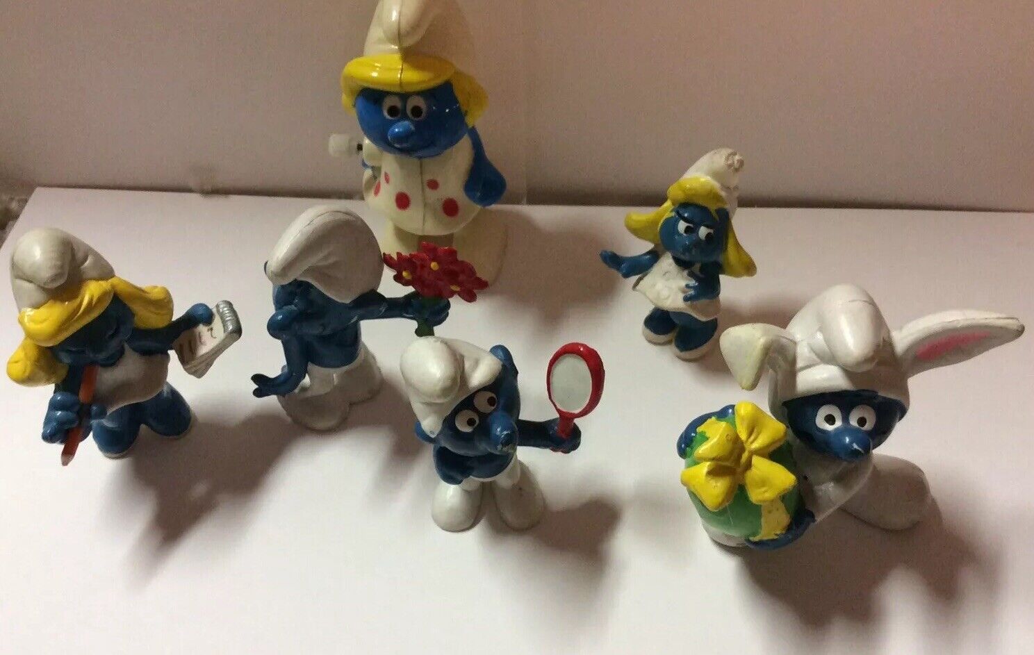 Vintage 1980's Smurfs Wind-up Toys Retro 80's Smurfs Wind up Figures  Vintage 1980s Clockwork Smurfs Walking Smurfs Papa Smurf Gargamel 