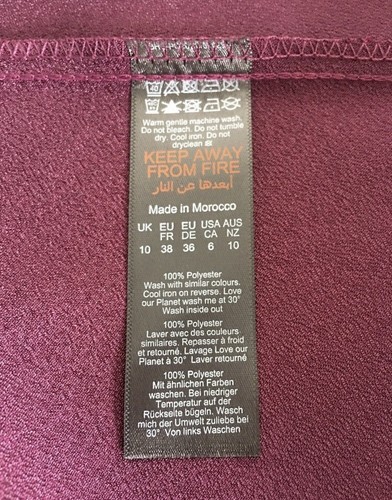 £30 • Dorothy Perkins • Purple Trim Strap Cami Cowl Cami Top Sz 10 UK /36”. #6 - Picture 5 of 7
