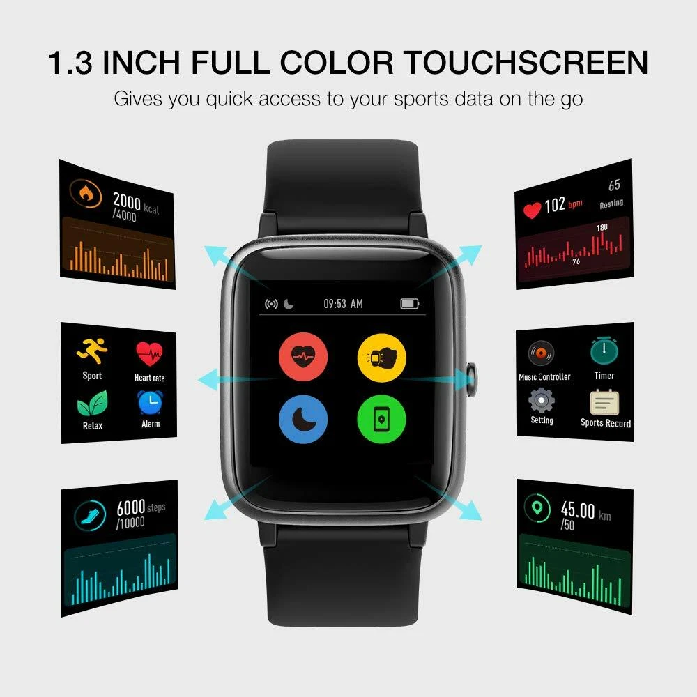 UMIDIGI Smartwatch Fitness Tracker Orologio Uwatch3, Smart Watch