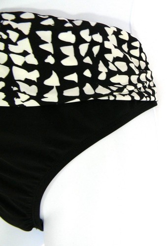 24th & Ocean Bikini Parte inferior de baño Talla XL Negro/Blanco Mujer Parte inferior Hipster NUEVO $36 - Imagen 5 de 9
