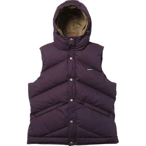 Gilet à capuche suprême prune L F/W 12