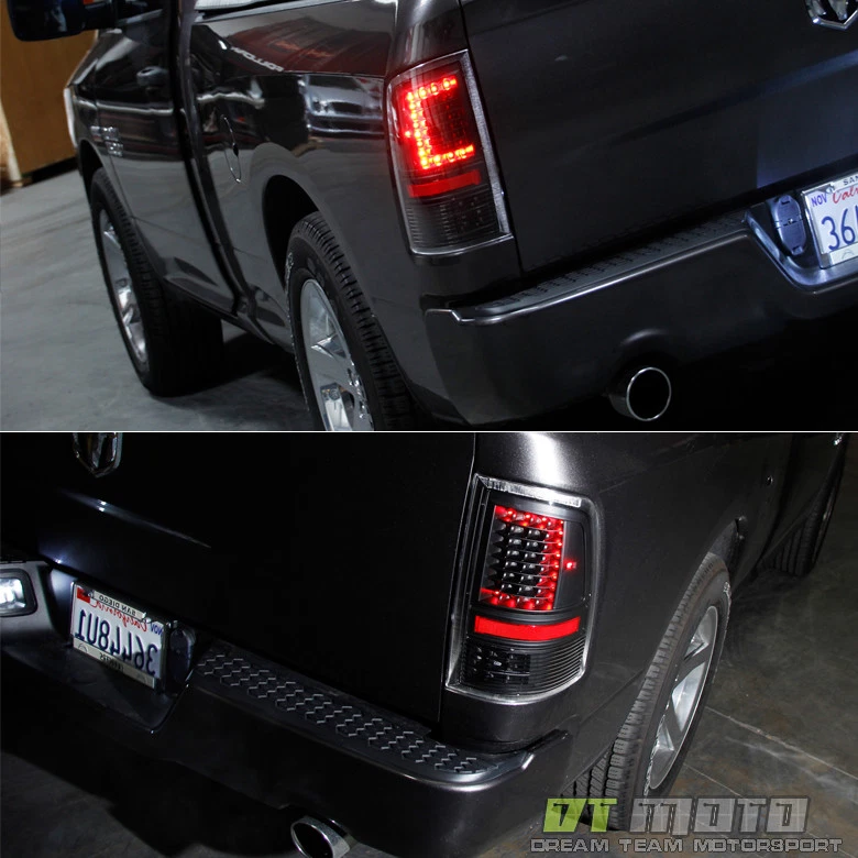Update Design Blk 2009-2018 Dodge Ram 1500 2500 3500 LED Tail Lights Brake Lamps - Image 3 of 4