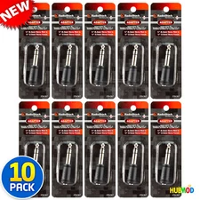 10 x RadioShack 6.3mm Male 3.5mm Female Headphone Stereo Jack Audio Plug Adapter