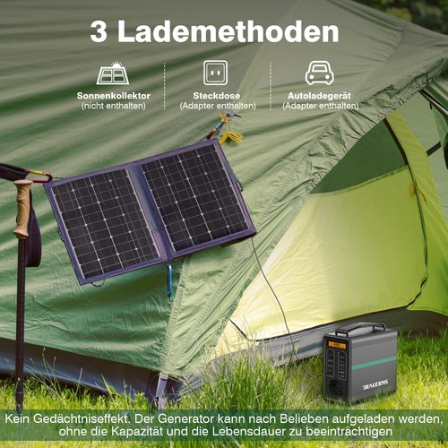 166Wh Solargenerator Power Station Stromgenerator Kraftwerk Batterie Ladegerät - Bild 8 von 12