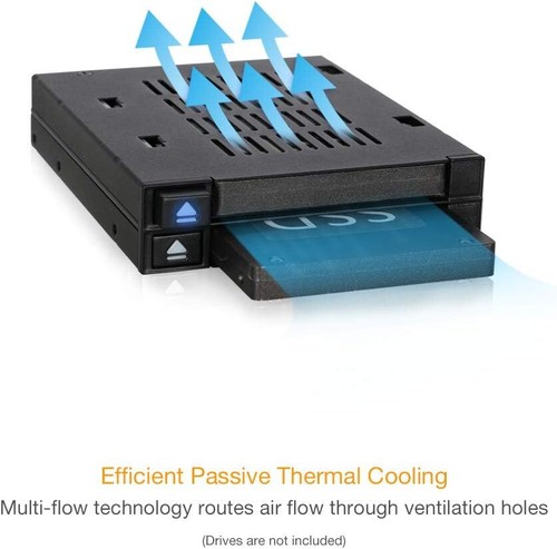 Icy Dock Dual 2 Bay 2.5” Ssd & Hdd Dock Tool-less Hot-swap Sata / Sas Personal - Picture 8 of 12
