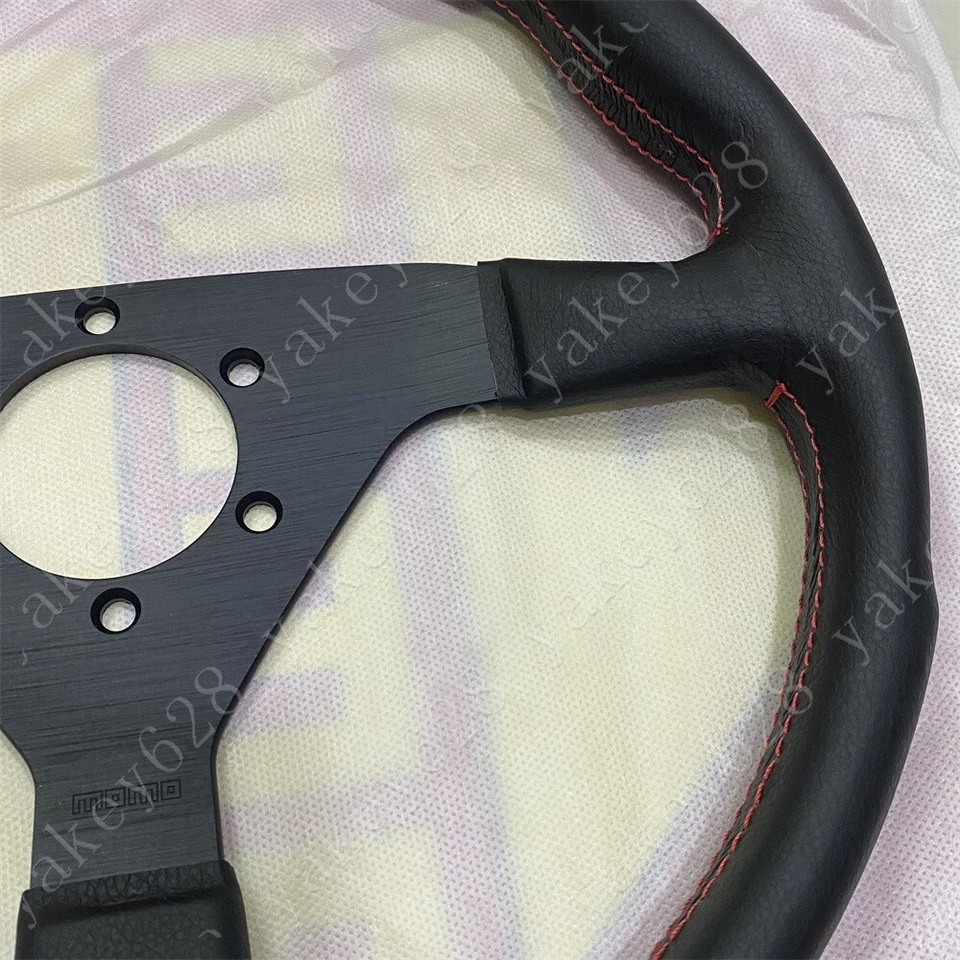SPOON SPORTS STEERING WHEEL Red stitches For HONDA CIVIC S2000 INTEGRA NSX 340MM - Image 3 of 4