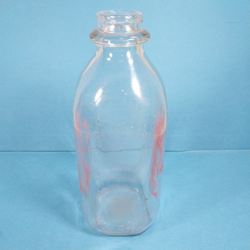 Vtg AE Anderson Erickson Dairy MILK BOTTLE One Quart Glass Des Moines IA - Picture 7 of 11