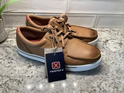 TWISTED X MEN'S LEATHER LACE SNEAKERS - MOC TOE MCA0047 11.5W