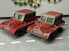 Matchbox 2 X Snow Trac Diecast 1964 Lesney Off Road Tracks Attic Recon