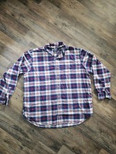 Men's Chaps Classic Oxford Plaid Dress Shirt Size 3XL