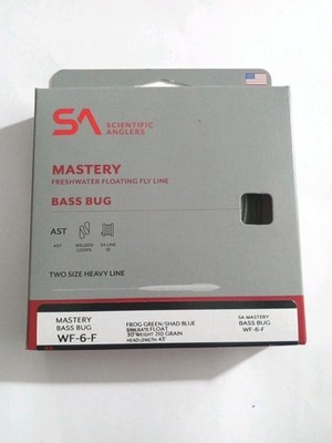 Scientific Anglers Mastery Bass Bug Fly Line - WF6F - Frog Green /Shad Blue 