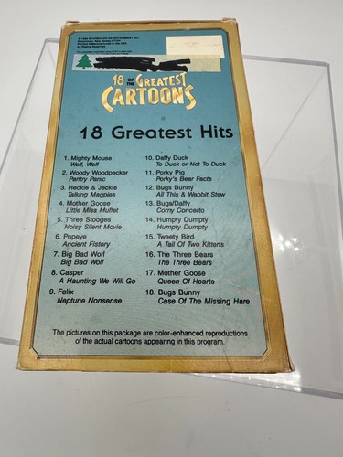 18 Of The Greatest Cartoons Vhs Daffy Duck Bugs Bunny Porky Pig Casper W/ VIDEO - Picture 6 of 9