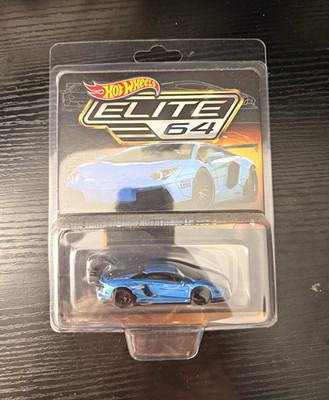 Hot Wheels Elite 64 LBWK Aventador LP 700-4 1:64 Blue Diecast