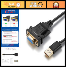USB to RS232 Serial Adapter - FTDI Chipset USB 2.0 to DB9 Female Cable 6ft for P