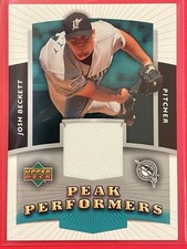 2004 Upper Deck Josh Beckett Peak Performers Jersey #PP-BE Baseball Marlins