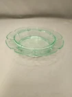 JEANETTE DEPRESSION GLASS CHERRY BLOSSOM URANIUM BUTTER DISH BOTTOM DC