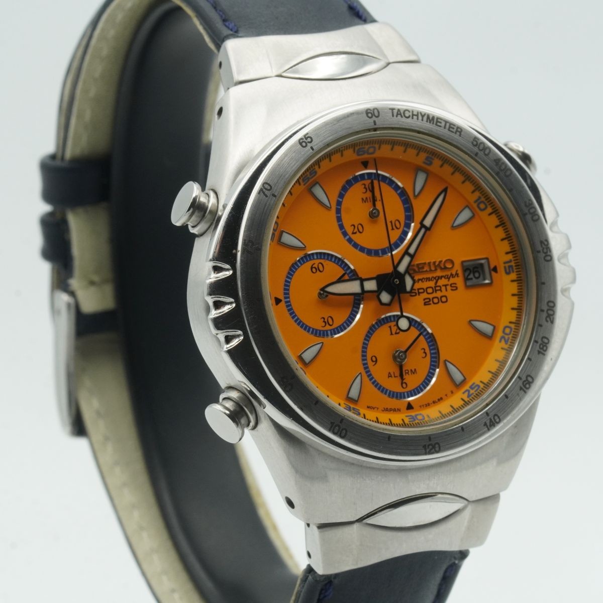 Seiko SPORTS 200 Quartz Giugiaro Men's Watch 39MM Vintage Pretty 7T32-6H60 S093 image 2