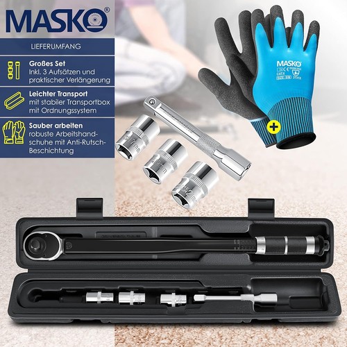 ® Chiave dinamometrica 6 pz. Set 40-210Nm 1/2 ' CV con 3 attacchi da 17 mm, 19 m - Foto 2 di 10