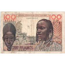 [#335932] French West Africa, 100 Francs, 1956-10-23, VF