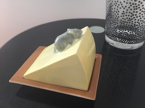 Royal Winton Cheese Container, Dish with Mouse Detail, 1950s /retro - Picture 3 of 7