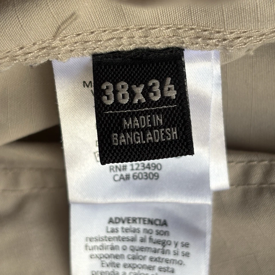 BLACKHAWK Tactical Pants 38x34 Cargo Lightweight Ripstop Khaki Tan Outdoor - Image 3 of 4