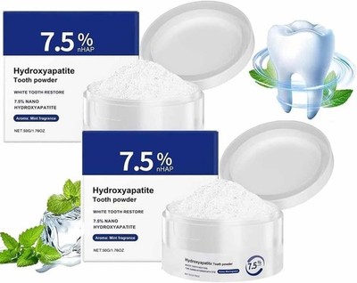 NEU Mikrokristallines Hydroxylapatit Pulver, 7,5% Hydroxylapatit Zahnpulver DE