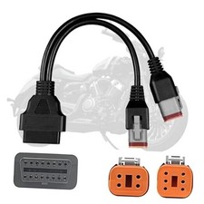 4 Pin 6 Pin Motorcycle OBD2 Cable OBD to Fits Motorcycle OBD 4pin 6pin 2